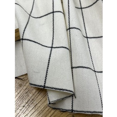 画像5: 生地：ウールナイロンポリウレタン 格子柄（白／黒）