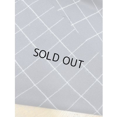 画像3: 生地：ウールナイロンポリウレタン 格子柄（紺／グレー）