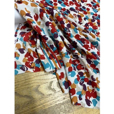 画像6: 生地：ポリエステル花柄プリント（赤系）