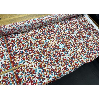 画像7: 生地：ポリエステル花柄プリント（赤系）