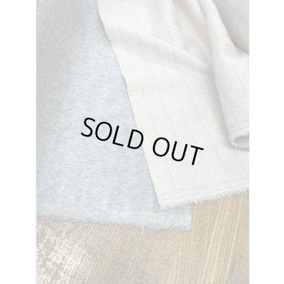 画像8: 生地：ボーダー織りウールシャギー（ライトグレー）