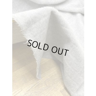 画像6: 生地：ボーダー織りウールシャギー（ライトグレー）