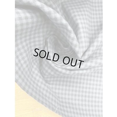 画像6: 生地：ギンガムチェック柄微起毛綿（ブルーグレー／黒）
