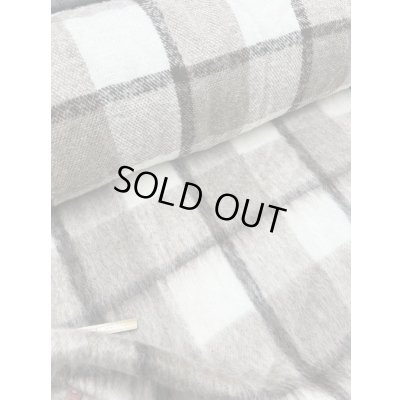 画像7: 生地：ビッグチェック柄ウールシャギー（茶系）