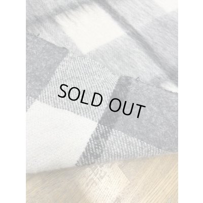 画像3: 生地：ビッグチェック柄ウールシャギー（グレー系）