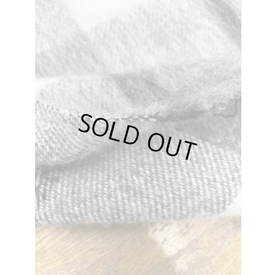 画像4: 生地：ビッグチェック柄ウールシャギー（グレー系）