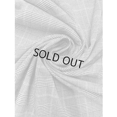 画像6: 生地：グレンチェック柄ポリエステル（グレー／白）