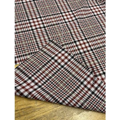 画像3: 生地：チェック柄薄手ウール（赤／紺）