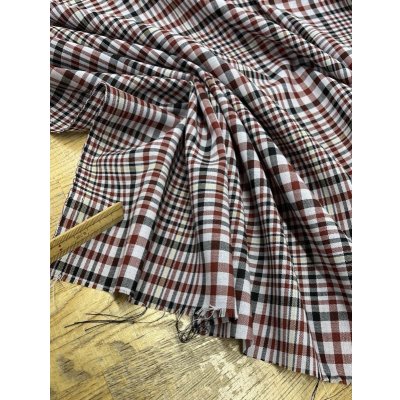 画像5: 生地：チェック柄薄手ウール（赤／紺）