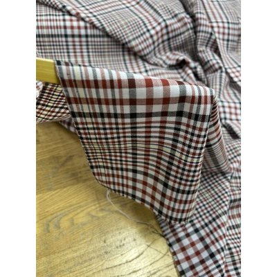 画像7: 生地：チェック柄薄手ウール（赤／紺）