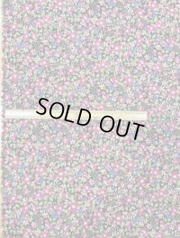 生地：花柄綿100％（黒／ピンク）