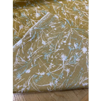 画像3: 生地：手書き風綿60ローン（からし）