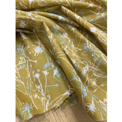 画像5: 生地：手書き風綿60ローン（からし）