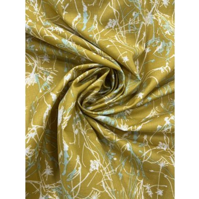 画像6: 生地：手書き風綿60ローン（からし）