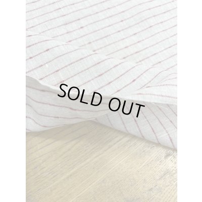 画像4: 生地：ノット糸ポコポコボーダーリネン（ナチュラル／赤）