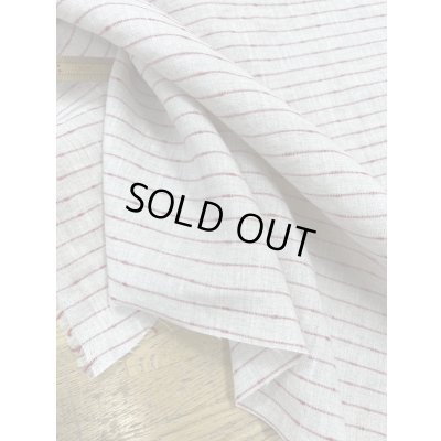 画像5: 生地：ノット糸ポコポコボーダーリネン（ナチュラル／赤）