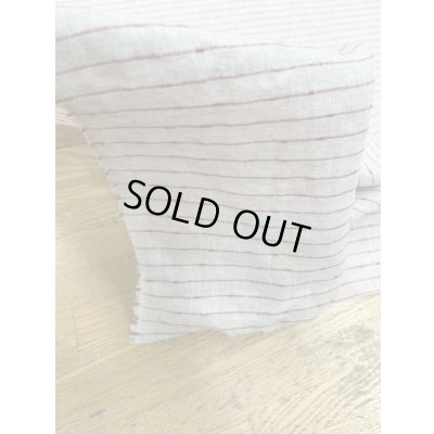 画像7: 生地：ノット糸ポコポコボーダーリネン（ナチュラル／赤）