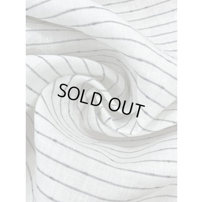 画像6: 生地：ノット糸ポコポコボーダーリネン（白／紺）