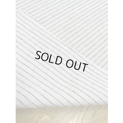 画像3: 生地：ノット糸ポコポコボーダーリネン（白／赤）