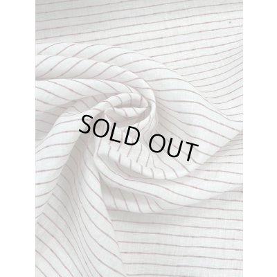 画像6: 生地：ノット糸ポコポコボーダーリネン（白／赤）