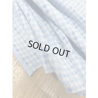 画像5: 生地：千鳥格子柄綿ジャガードニット（水色）