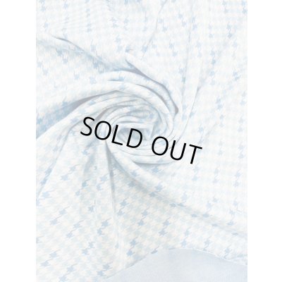 画像6: 生地：千鳥格子柄綿ジャガードニット（水色）