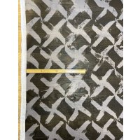 生地：ペケペケプリントシフォン（グレー／黒）