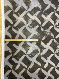 生地：ペケペケプリントシフォン（グレー／黒）