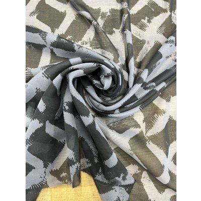 画像6: 生地：ペケペケプリントシフォン（グレー／黒）