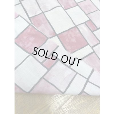 画像3: 生地：ダブル幅レンガ柄綿100％（ピンク）