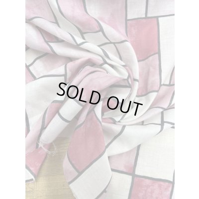 画像6: 生地：ダブル幅レンガ柄綿100％（ピンク）