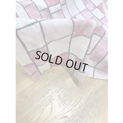 画像7: 生地：ダブル幅レンガ柄綿100％（ピンク）