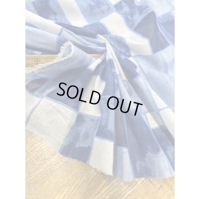 画像5: 生地：ダブル幅レンガ柄綿100％（ブルー）