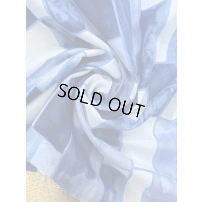 画像6: 生地：ダブル幅レンガ柄綿100％（ブルー）