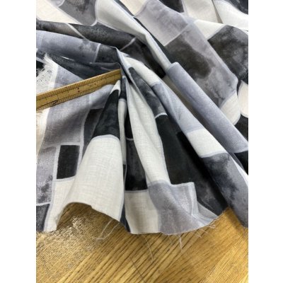 画像4: 生地：ダブル幅レンガ柄綿100％（黒）