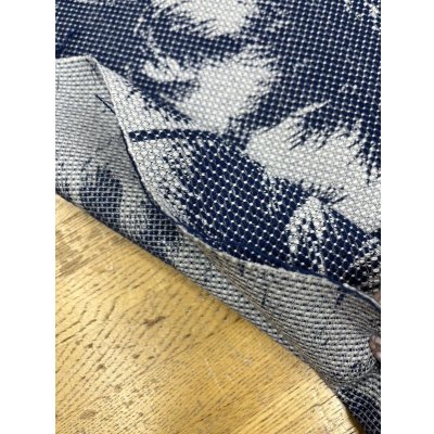 画像4: 生地：綿100％木柄刺し子ジャガードエアタン仕上（紺／白）