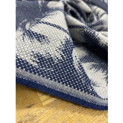 画像7: 生地：綿100％木柄刺し子ジャガードエアタン仕上（紺／白）