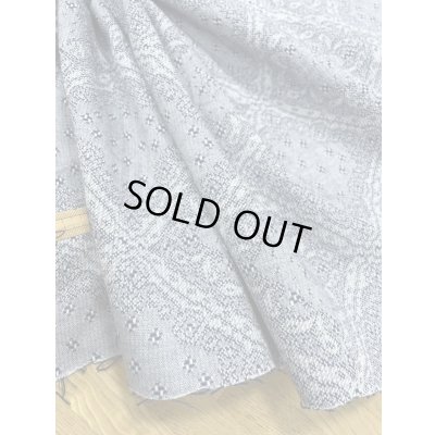 画像5: 生地：綿100％バンダナ柄刺し子ジャガードエアタン仕上（紺／白）