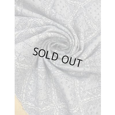 画像6: 生地：綿100％バンダナ柄刺し子ジャガードエアタン仕上（紺／白）