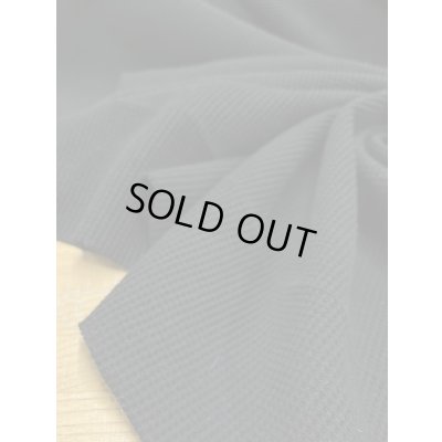 画像7: 生地：100％ミニワッフルニット（黒）