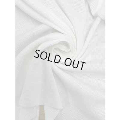 画像6: 生地:100%ミニワッフルニット(白)