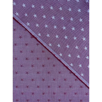 画像4: 生地：綿100％星柄ジャガード（赤）