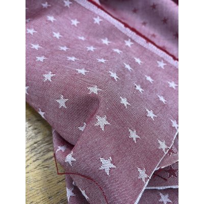 画像7: 生地：綿100％星柄ジャガード（赤）