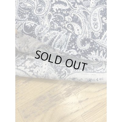 画像4: 生地： ペイズリー柄コットン100％（白／紺）