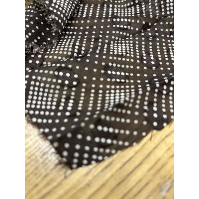 画像7: 生地：水玉カットドビー水玉柄プリント（茶／ベージュ）