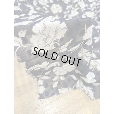 画像7: 生地:水玉カットドビー花柄プリント(紺/ベージュ)