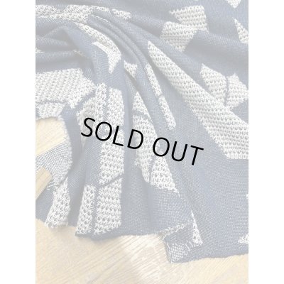 画像4: 生地：綿100％ジャガード織りニット（紺）