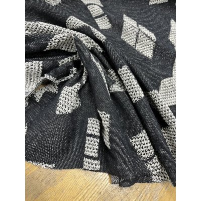 画像5: 生地：綿100％ジャガード織りニット（黒）