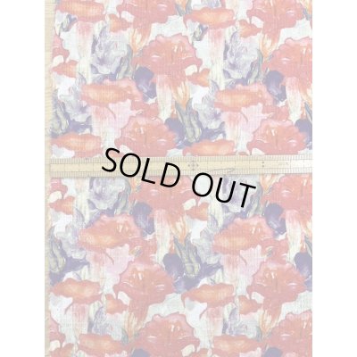 画像2: 生地：綿100％花柄プリント（赤）