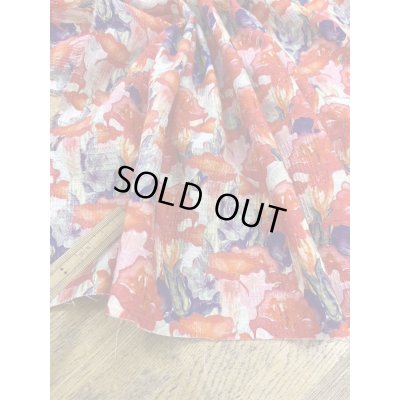 画像5: 生地：綿100％花柄プリント（赤）